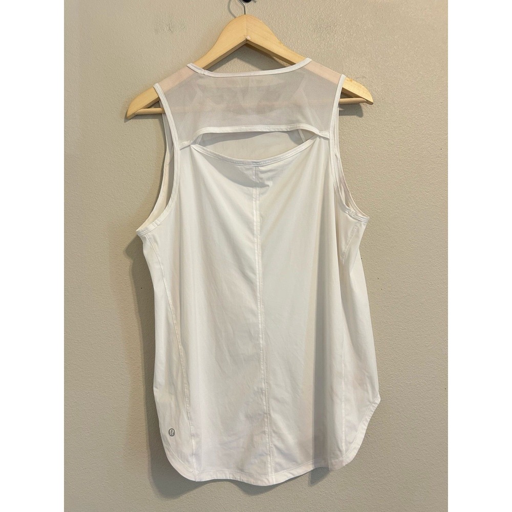 Lululemon women's white Align Hip-Length Racerback sculpt Tank Top 12 - Picture 2 of 7